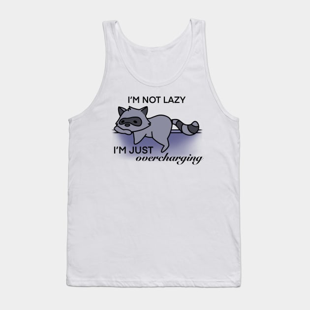 Lazy raccoon Tank Top by Themole_studio